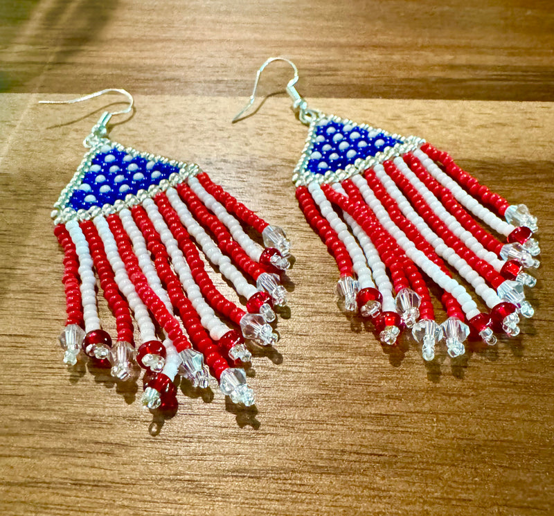 Betsy Ross Dangling Earrings