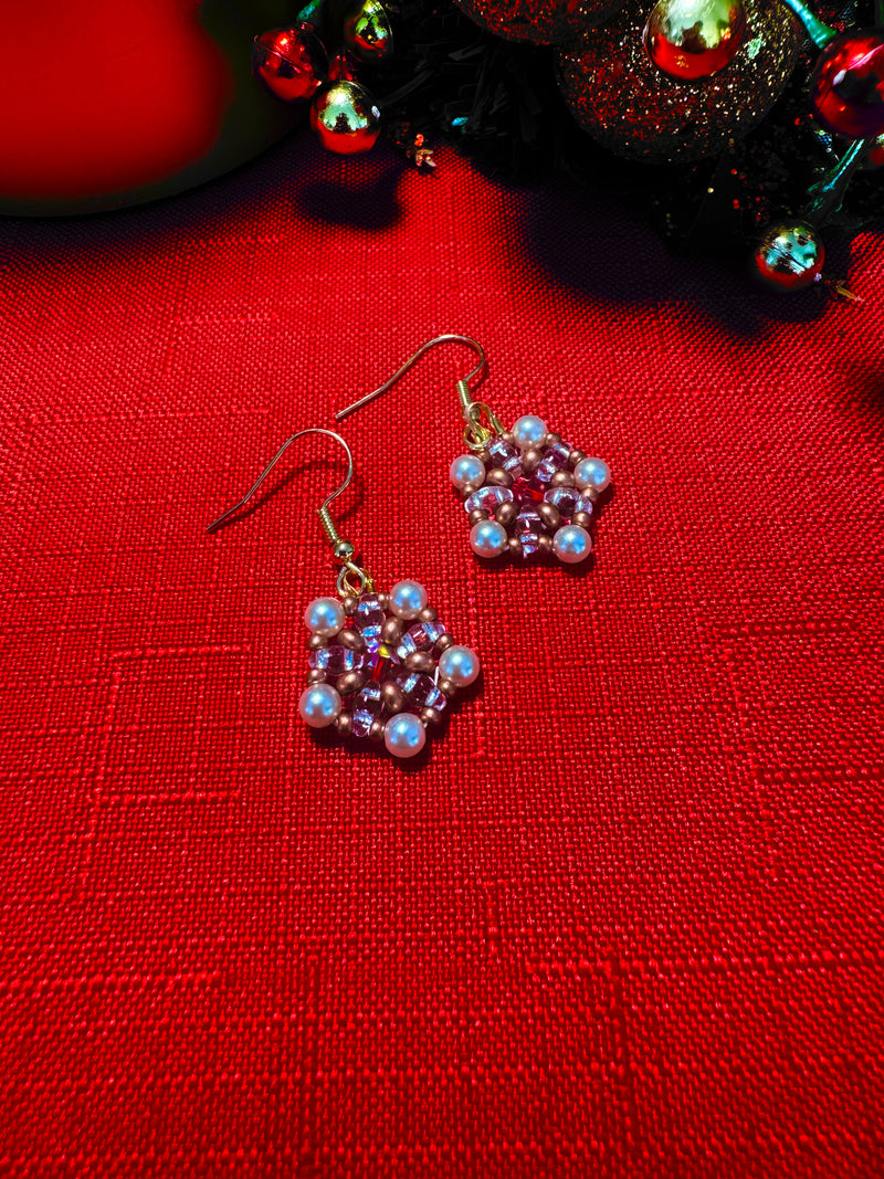 Pearls of Christmas Earrings