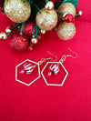 Ornament ball earrings