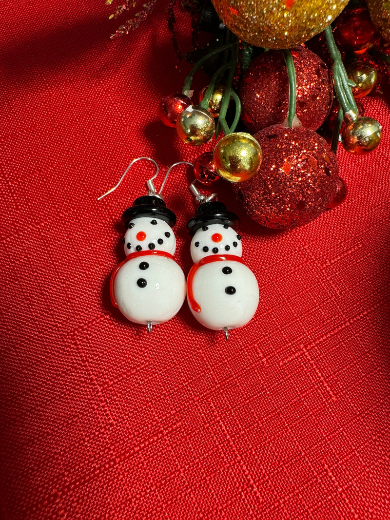 Snowman Cheer Earrings