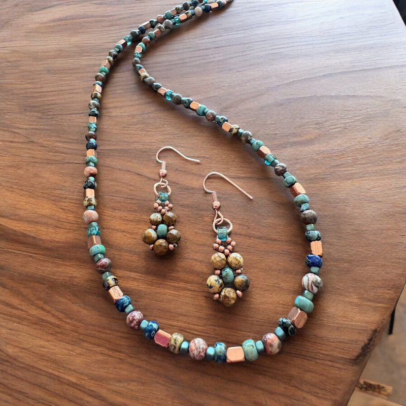 Tranquil Sunrise Necklace and Earrings