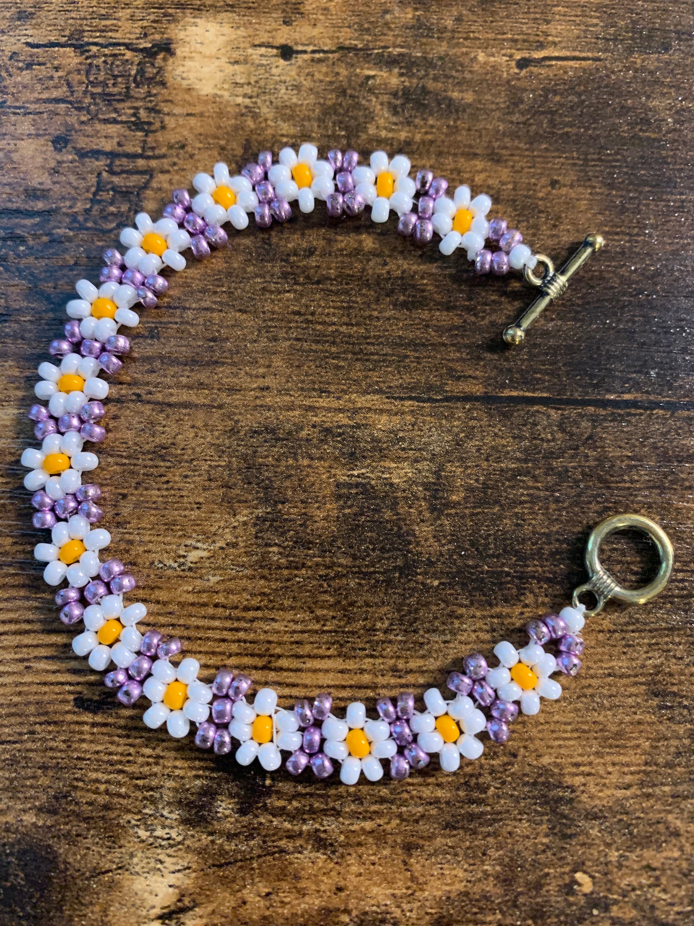 Daisy Beaded Bracelet – Laine Honolulu