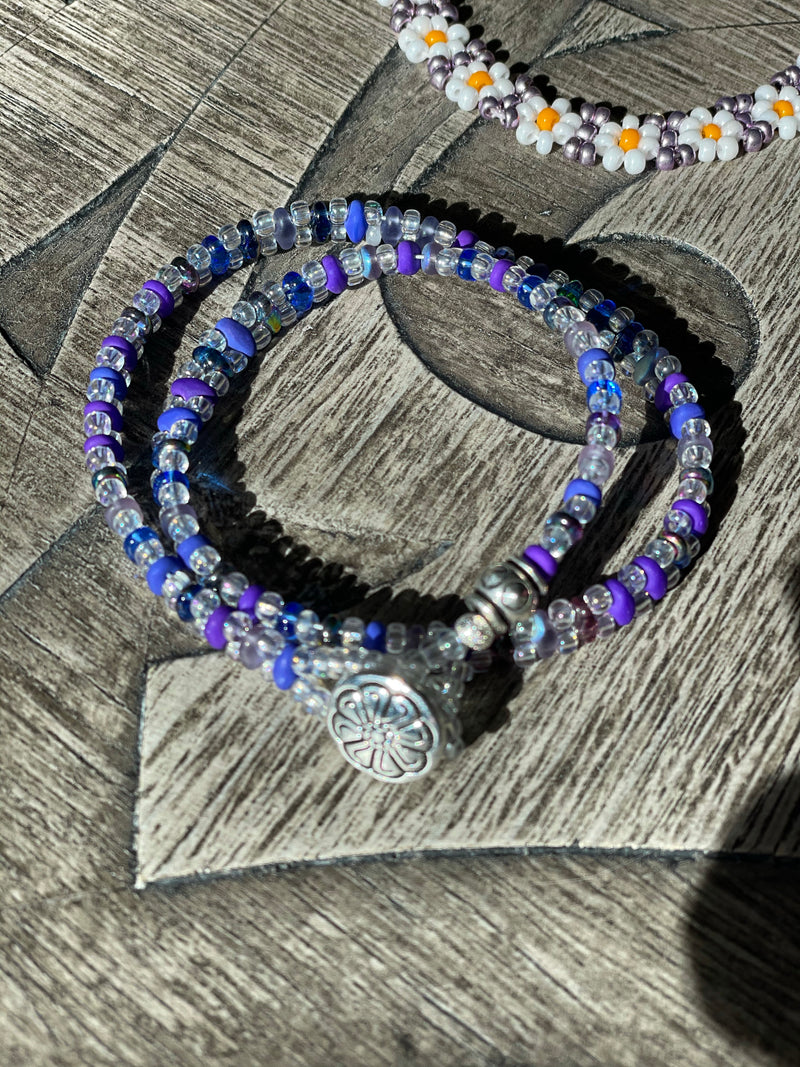 Azure Blue and Purple Skies bracelet