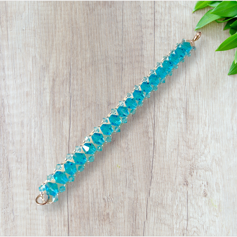 Blue Azure Crystal Bracelet